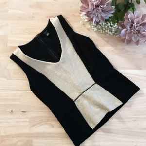 Ann Taylor Top in Black and Khaki